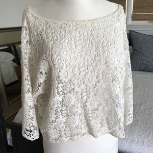 White lace top